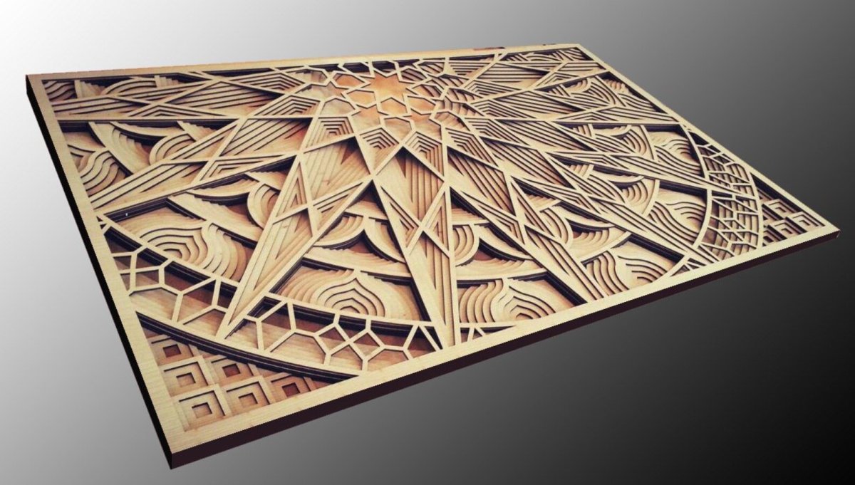 DXF 3d панели