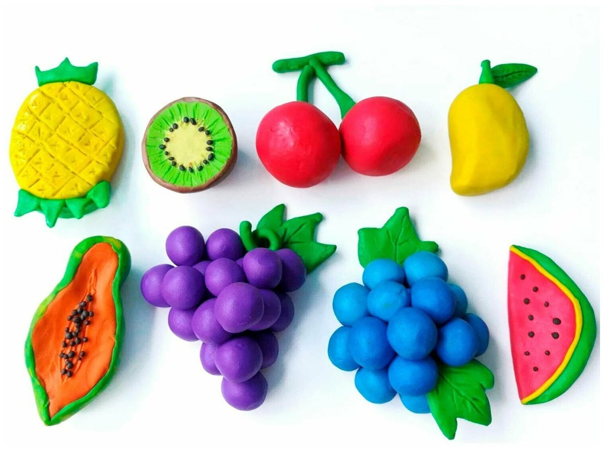 Поделки фрукты из пластилина