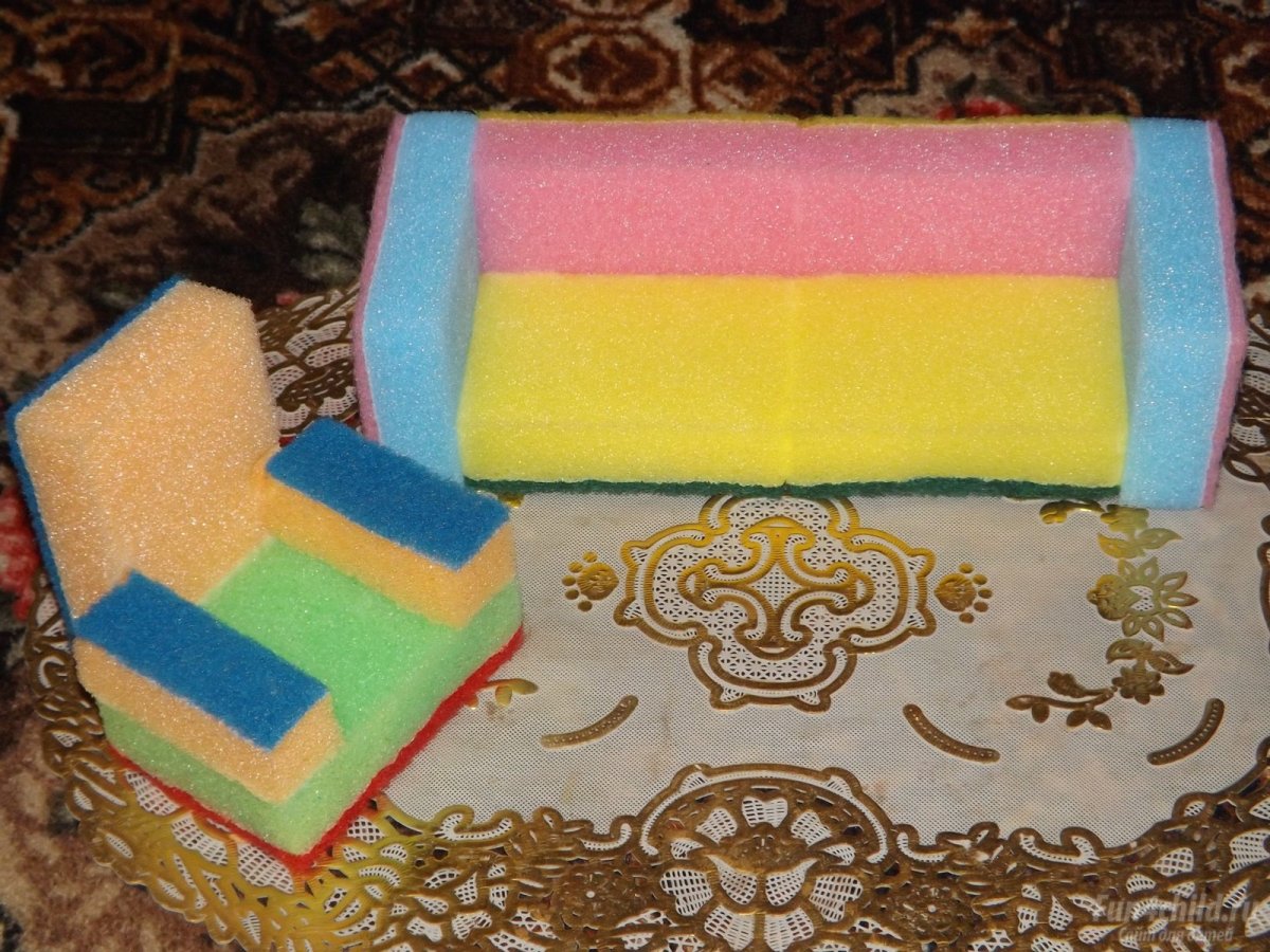 Поделки из губки