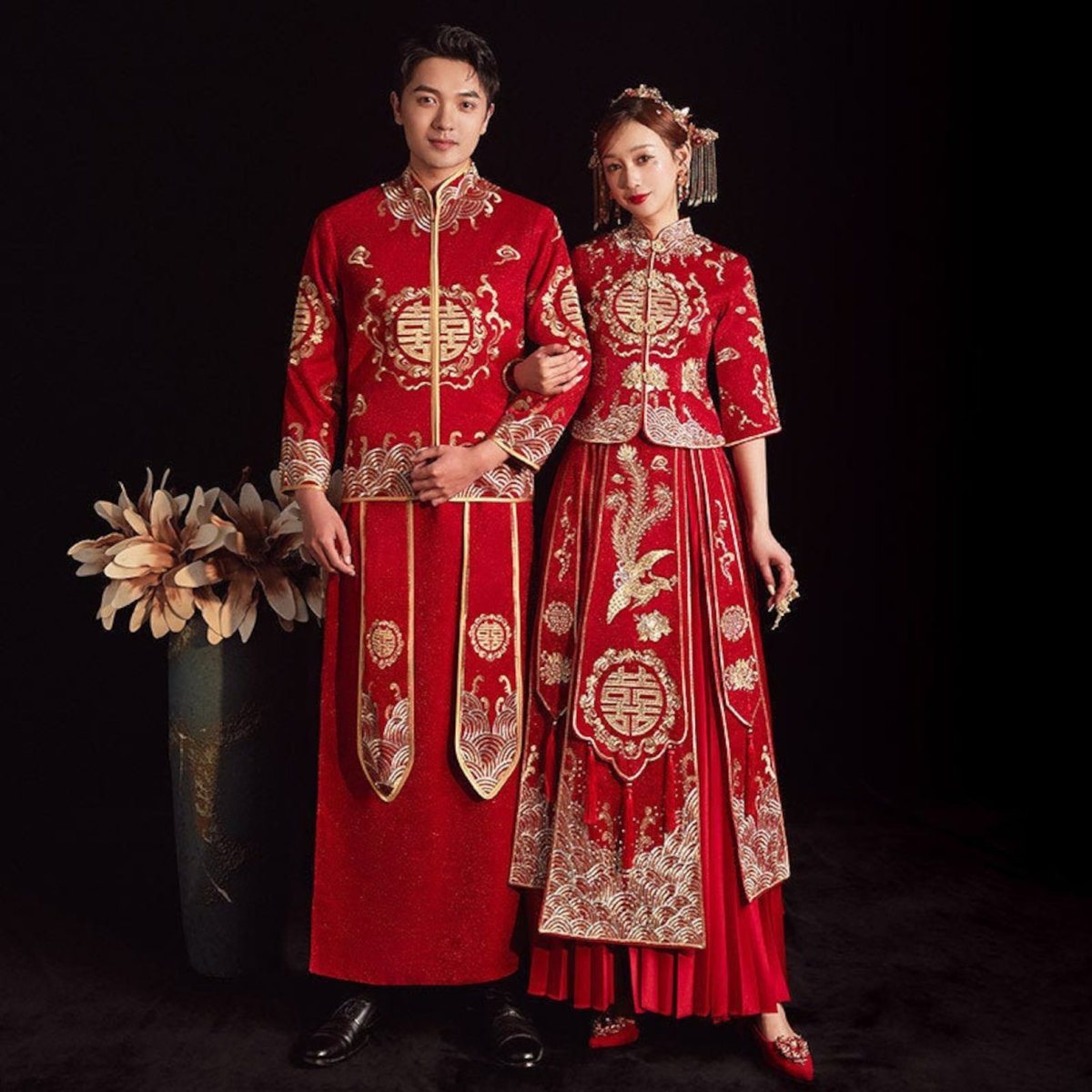 Китайские традиционные свадебные наряды