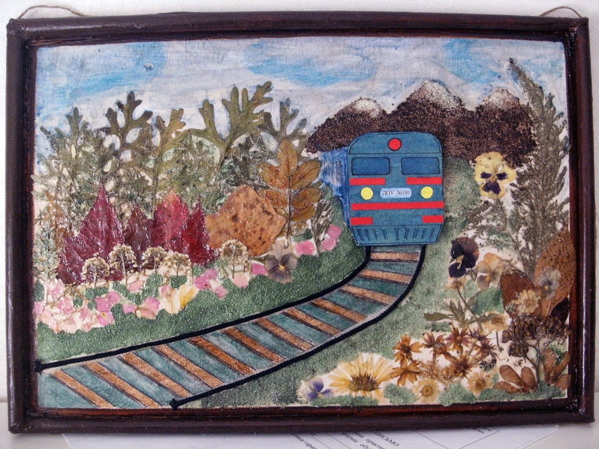 Поделка железная дорога