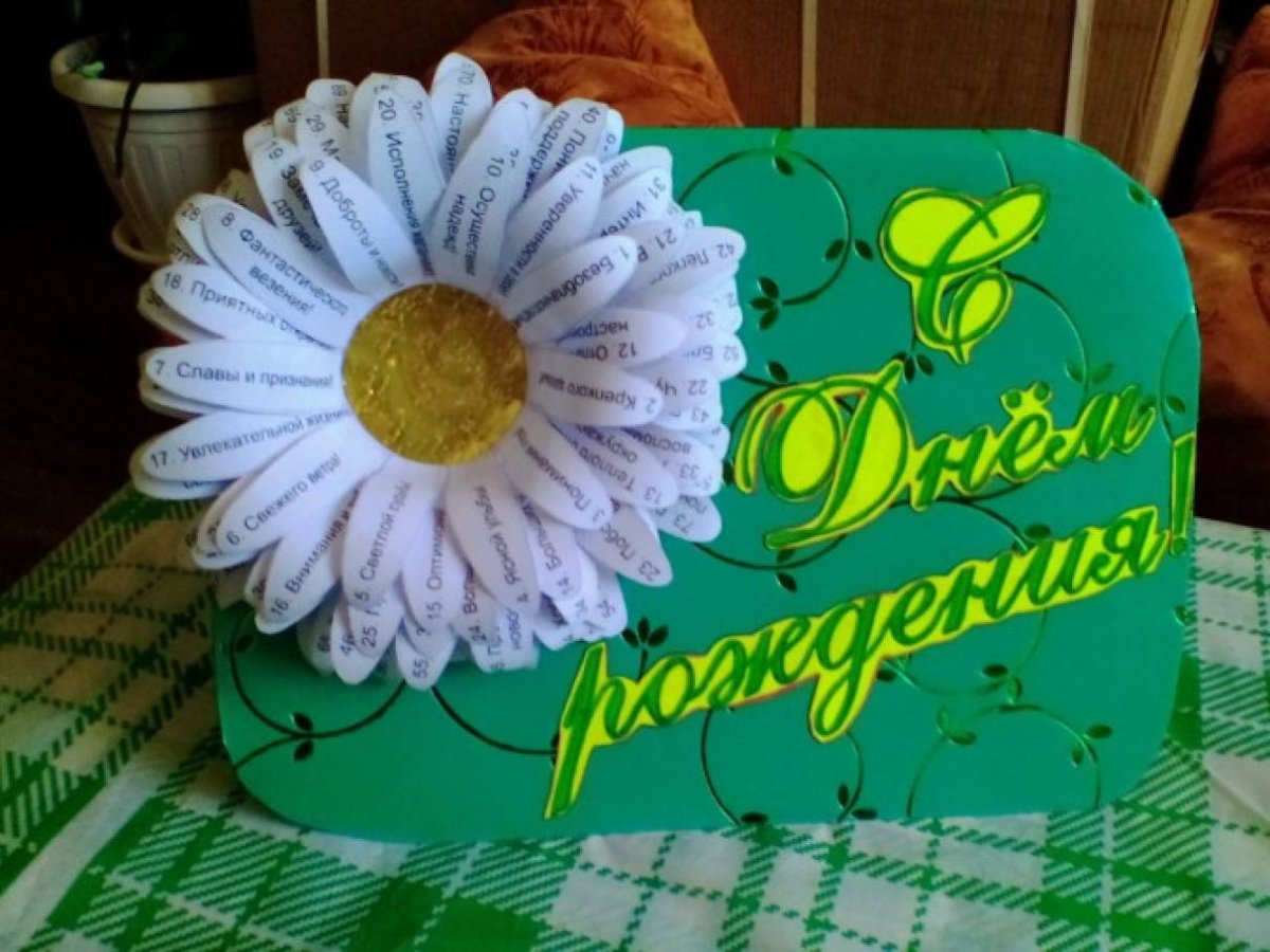Открытка Ромашка своими руками