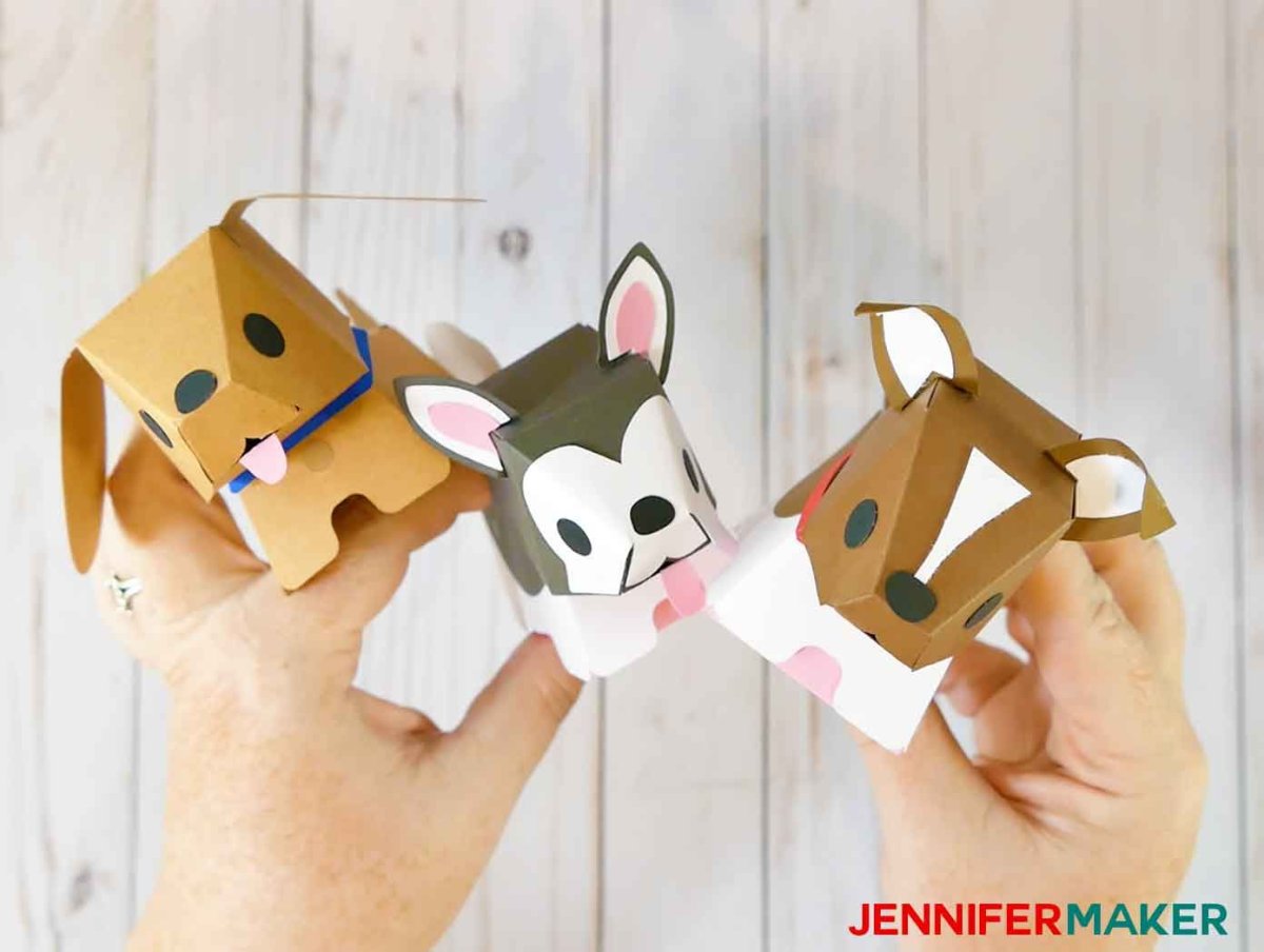 Paper Dog Family and friends