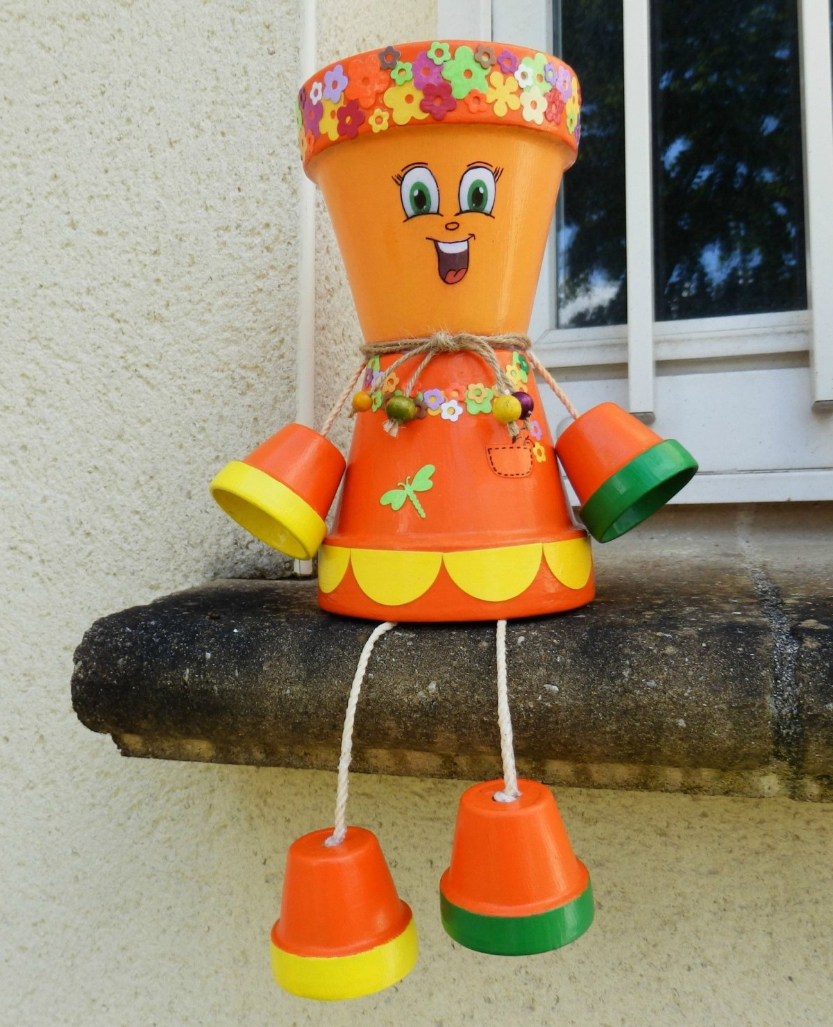 Новогодний цветочный горшок