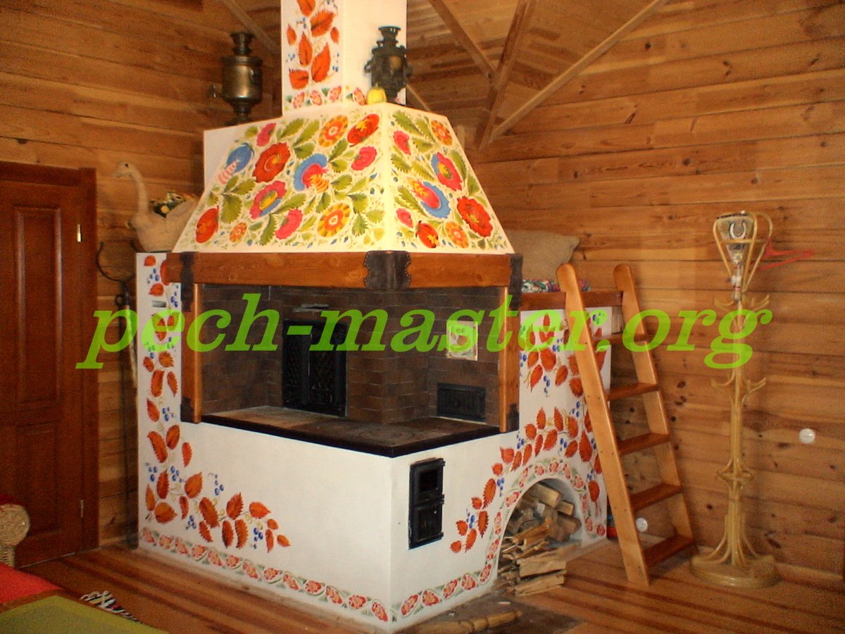Расписная печь
