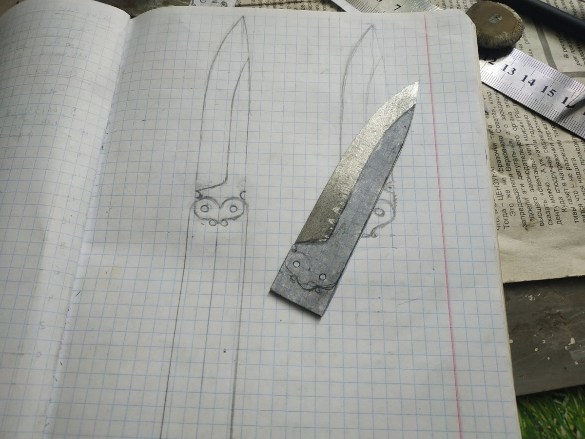 Нож бабочка своими руками