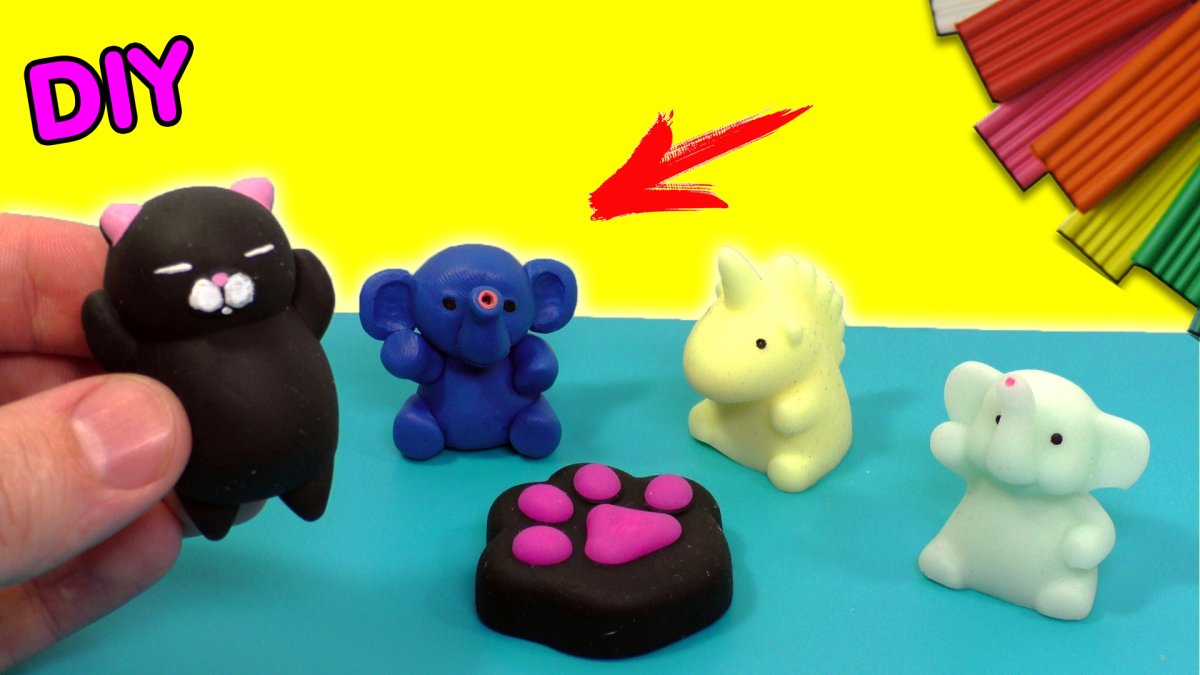 Игрушки из легкого пластилина