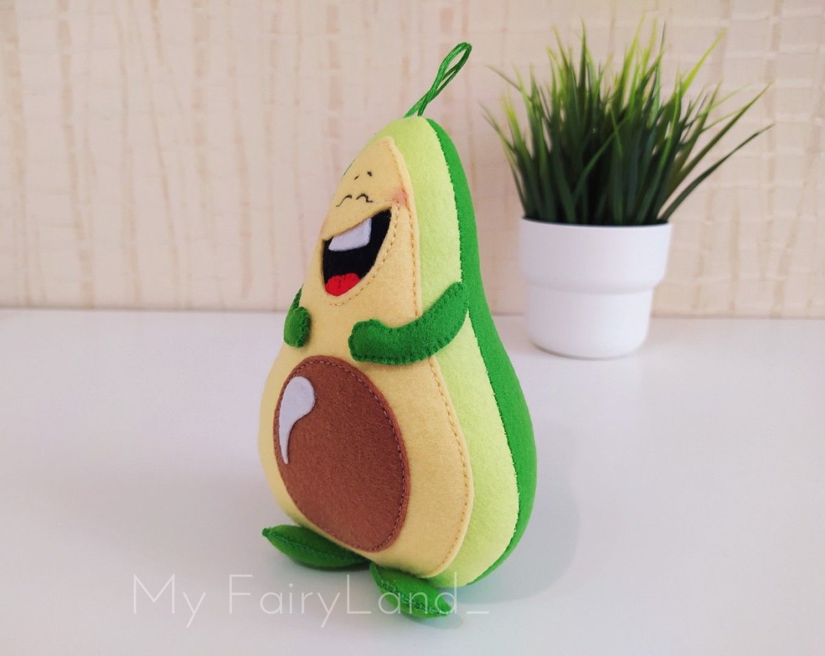 Игрушки из фетра авокадо