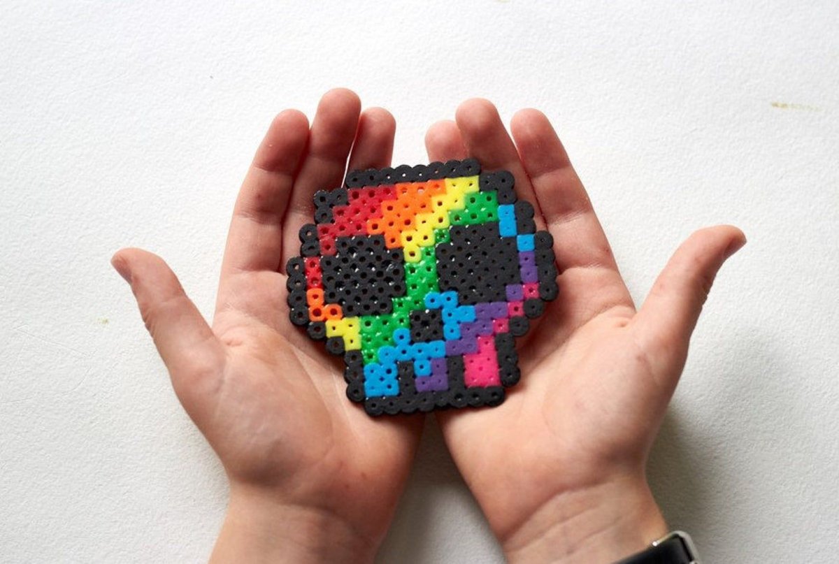 Perler Beads Hama Beads Радуга