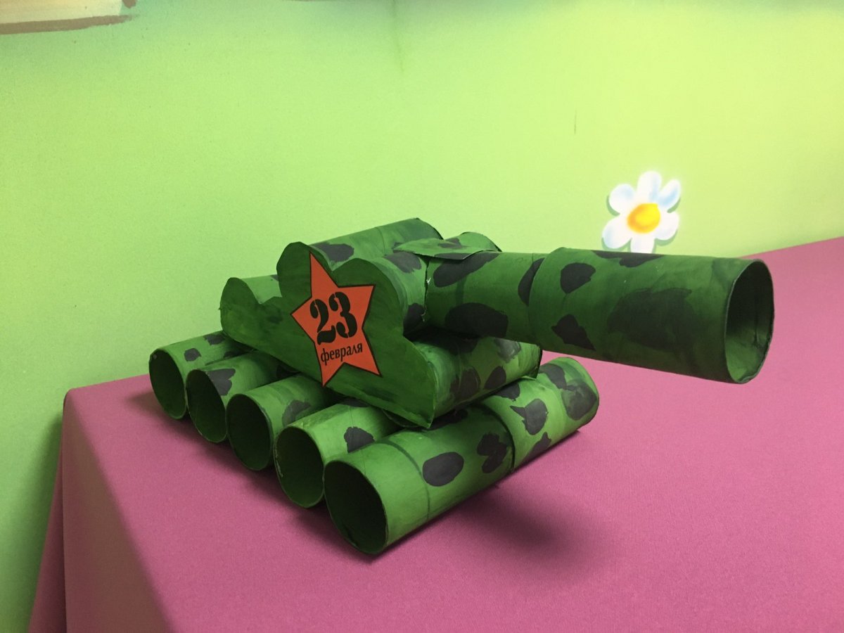 Танк из втулок