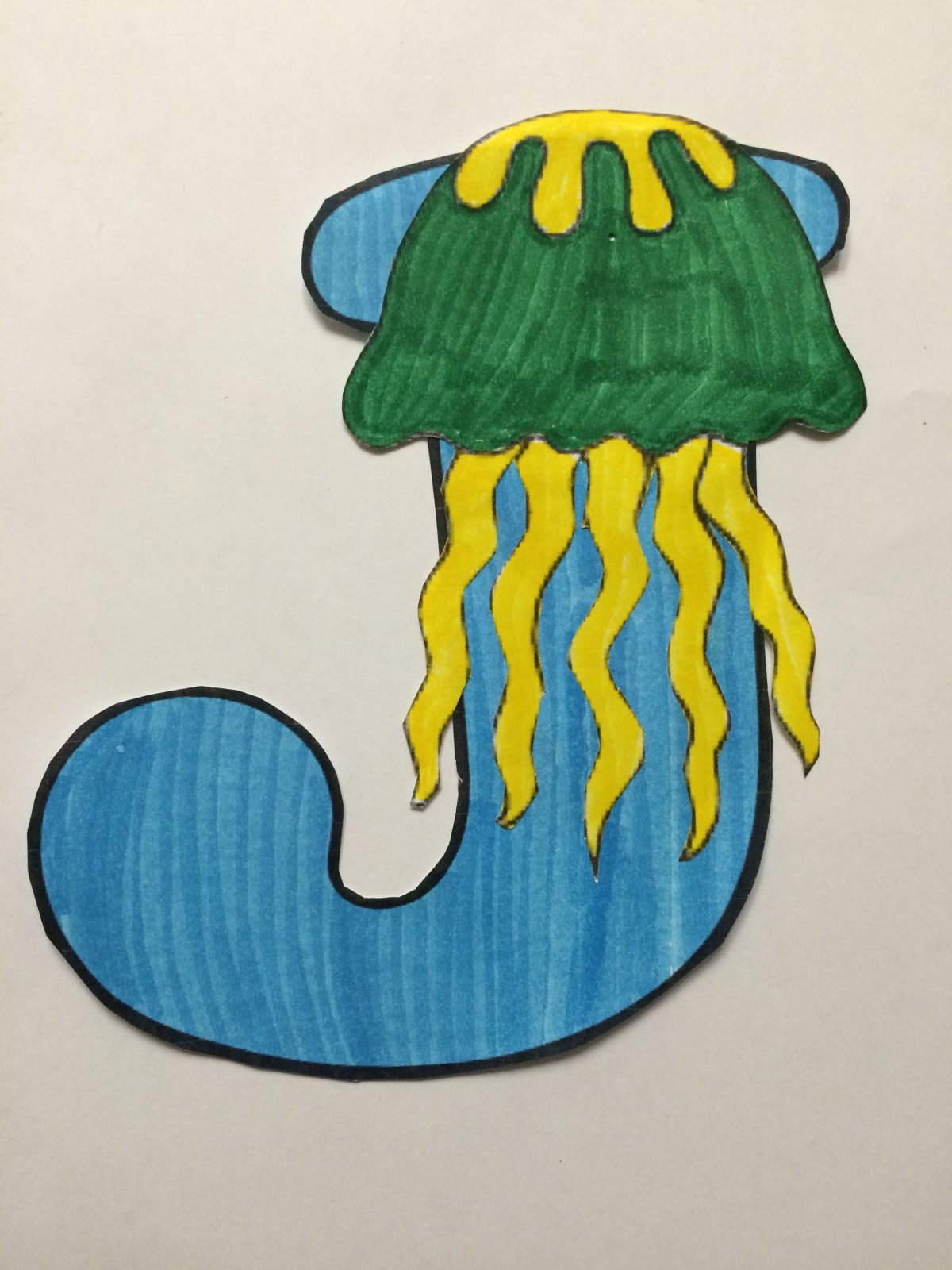 Letter j Craft Jellyfish