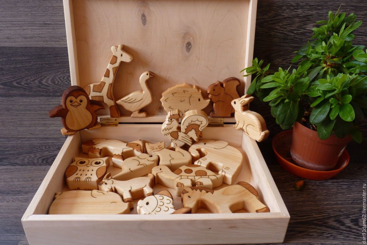 Красивые деревянные игрушки