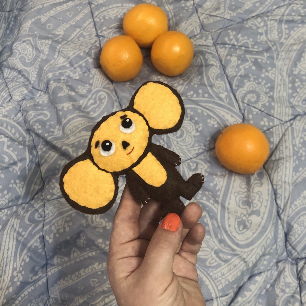 Чебурашка из фетра