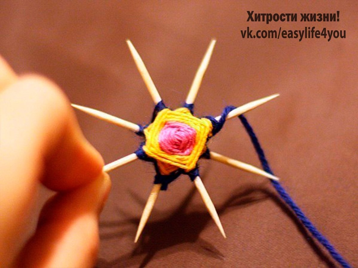 Плетение на зубочистках