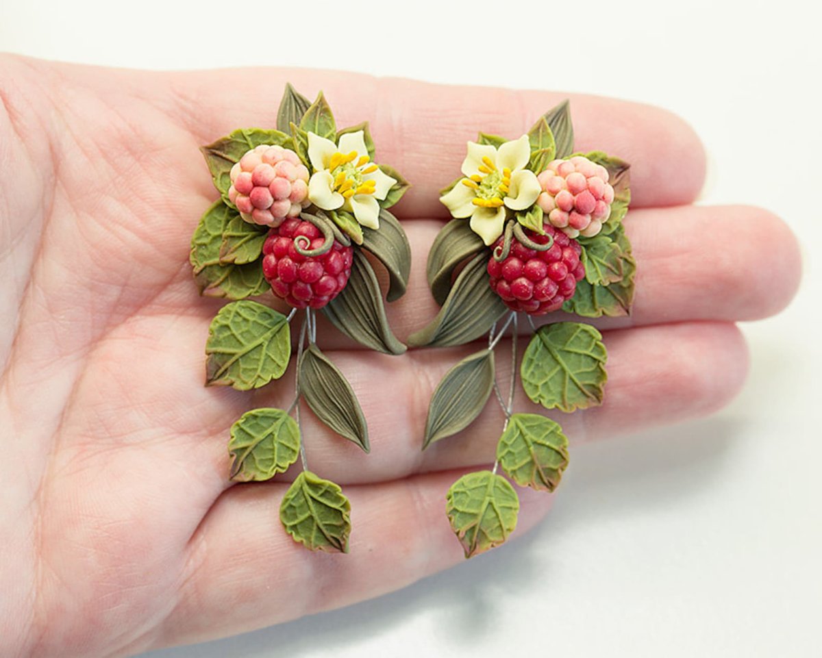 Fimo полимерная глина цветы