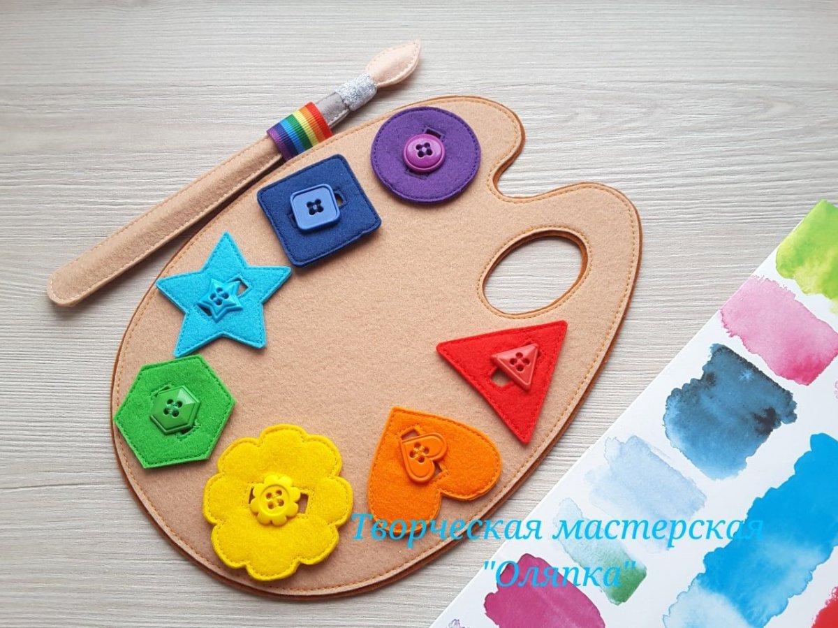 Палитра из фетра поделка