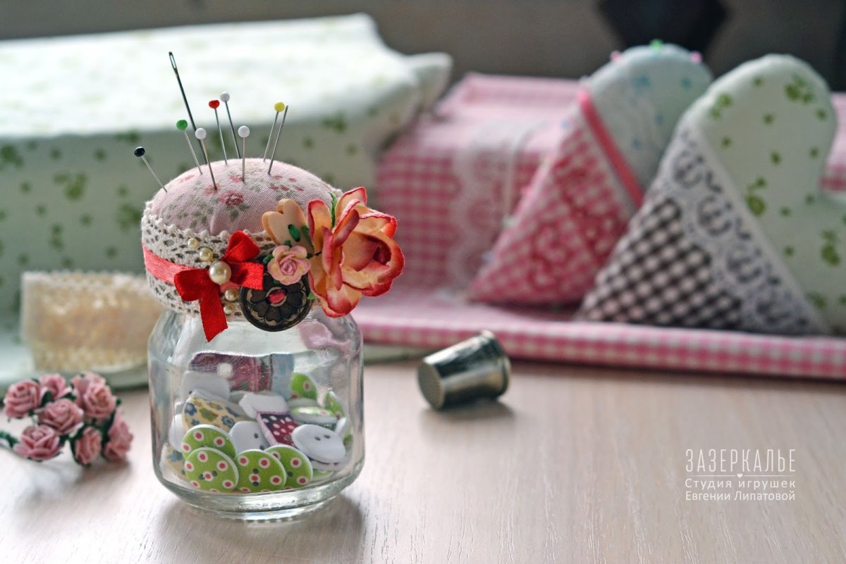 Игольница из банки