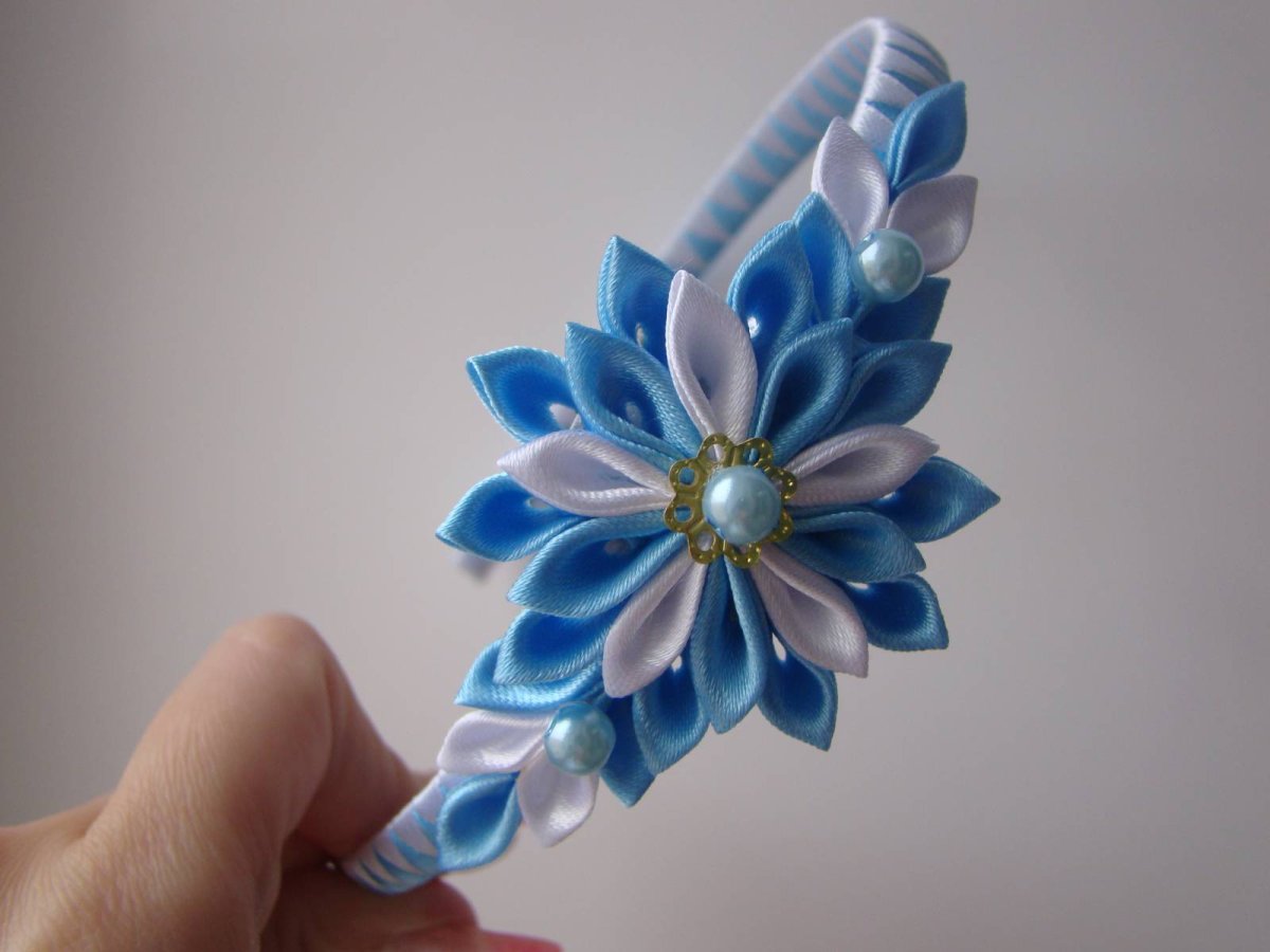 Поделки из атласных лент