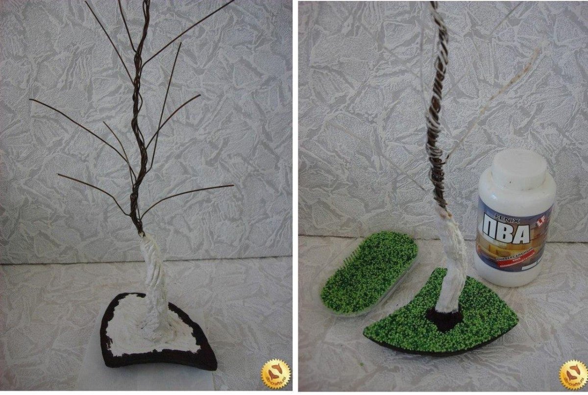 Поделки из листьев березы