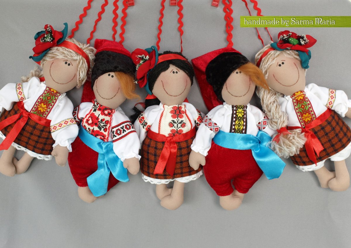 Тряпичная кукла казака