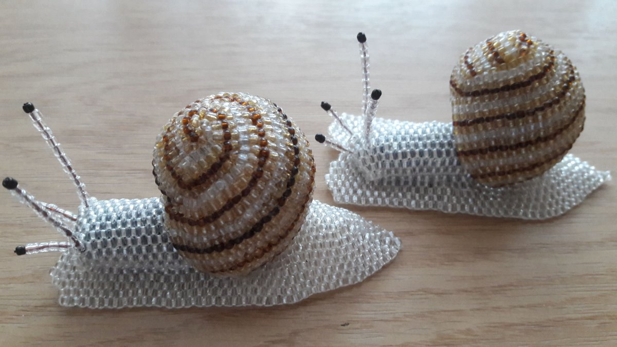 Улитка из бисера из бисера