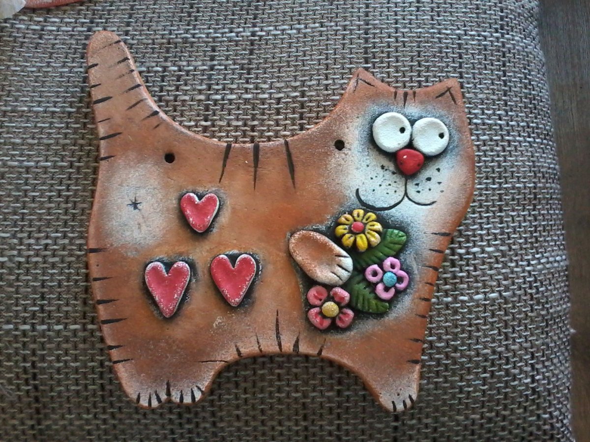 Котики из соленого теста