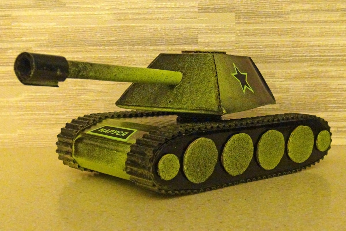 Танк т-34 поделка в садик