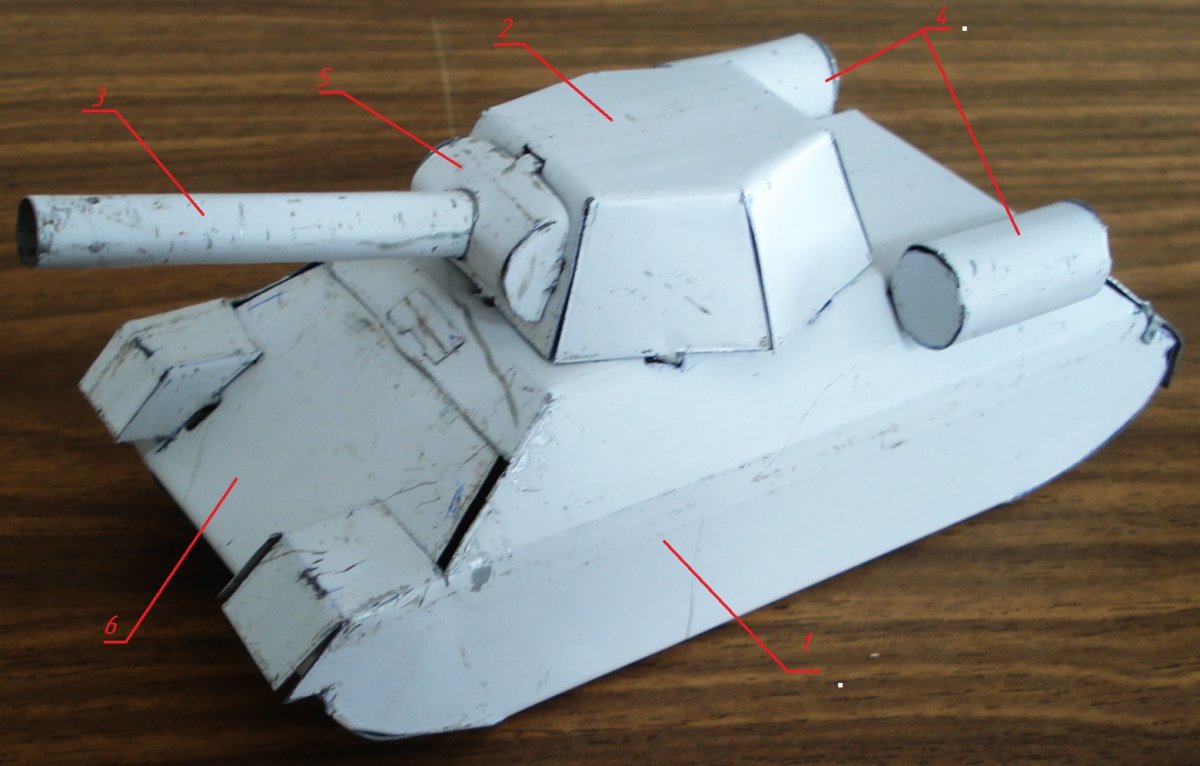 Танк т-34 объемный