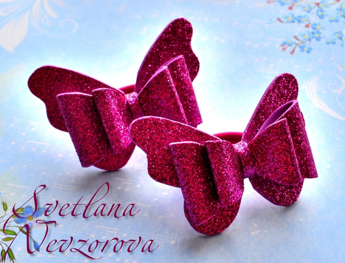 Бантики из фоамирана