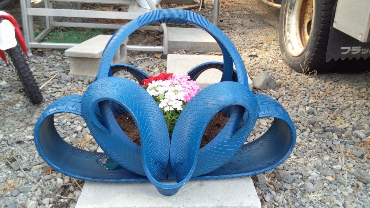 Корзина из колеса