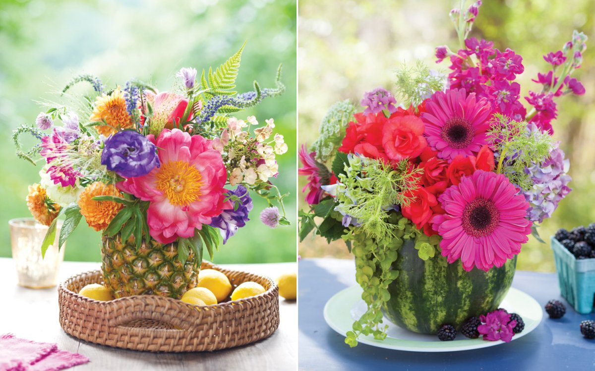 Summertime Flower Centerpieces