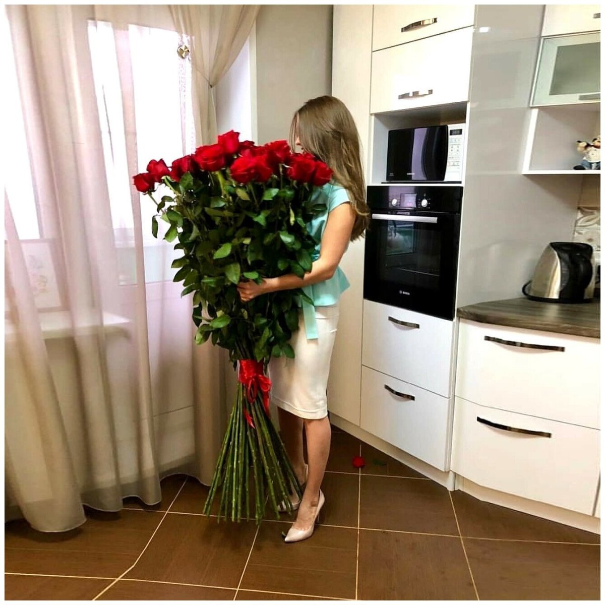 Высокие розы