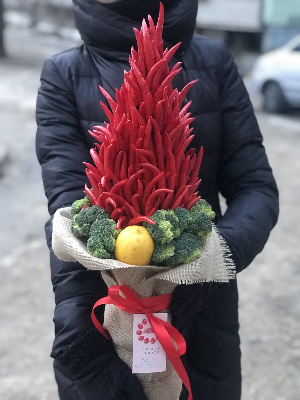Букет из перцев Чили