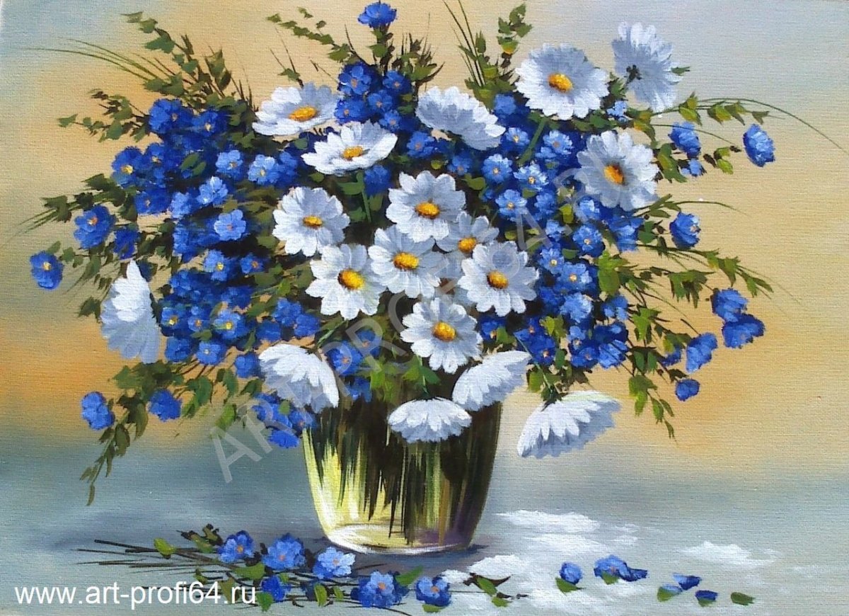 Ромашки и незабудки