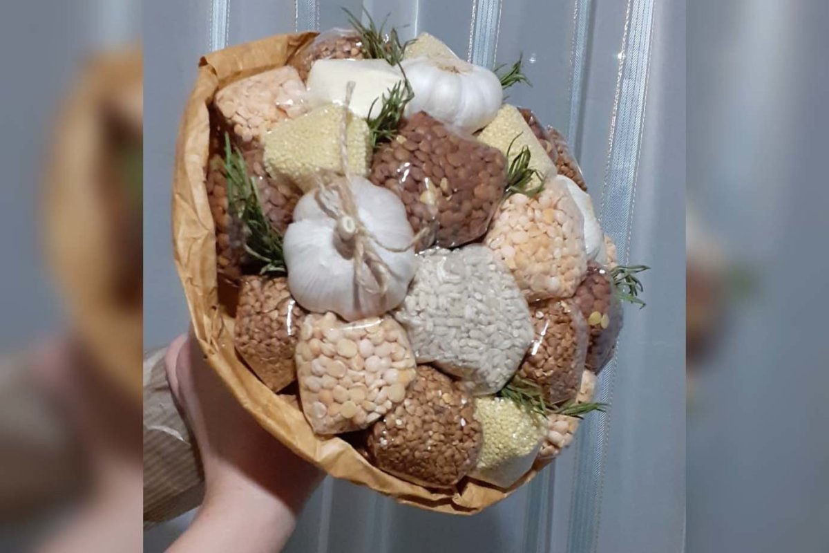 Букет из круп