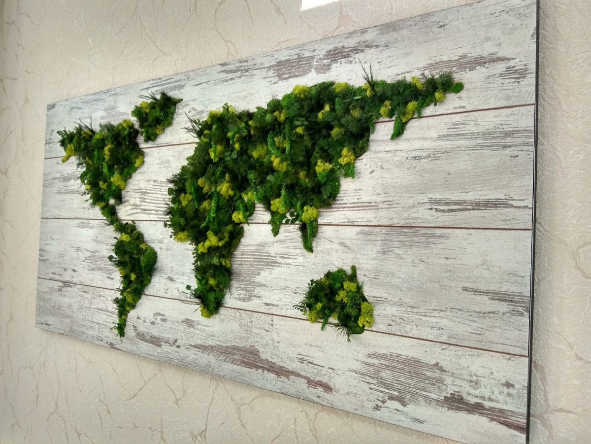 Панно из искусственной зелени