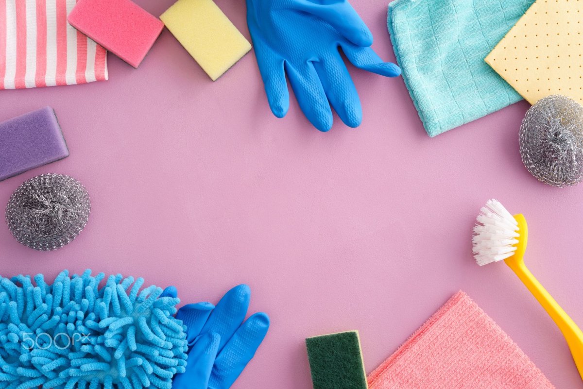 Flat lay Cleaning background