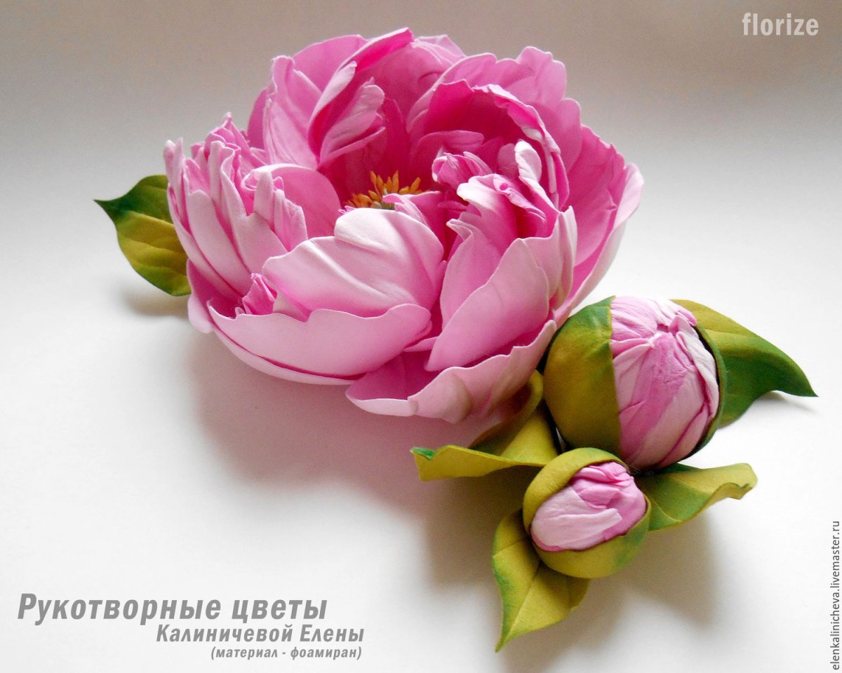 Надежда Коновалова фоамиран пион