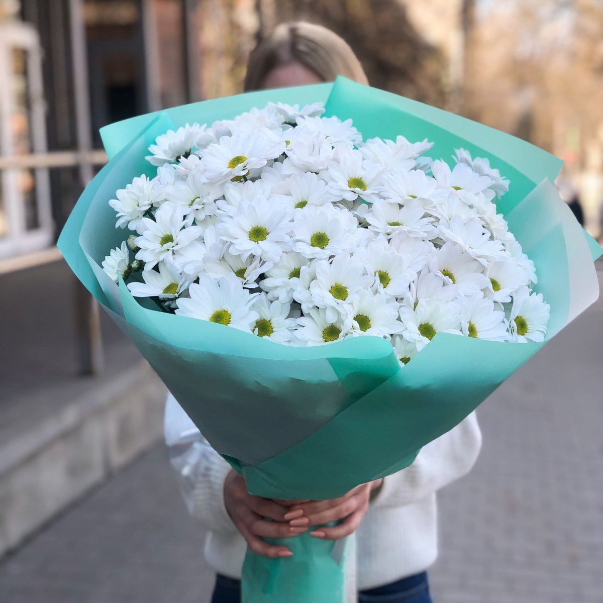Букет хризантем из зефира